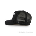 Black Print Foam Turcker Cap